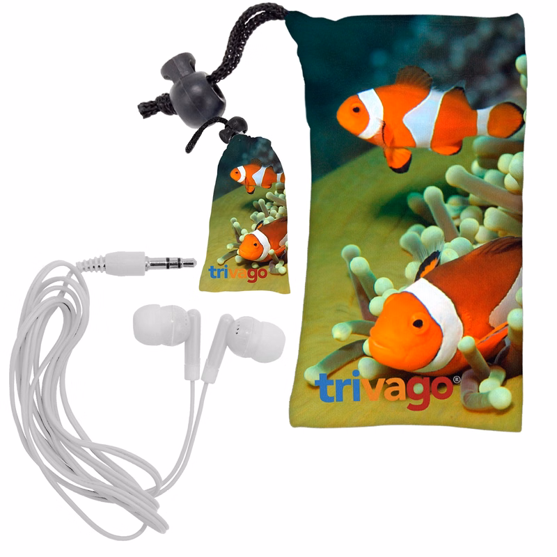 MICROFIBER EAR BUD POUCH