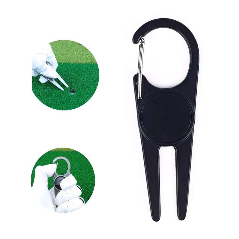 Golf Fork Pendant Lock Supplies Turf Repair Tool