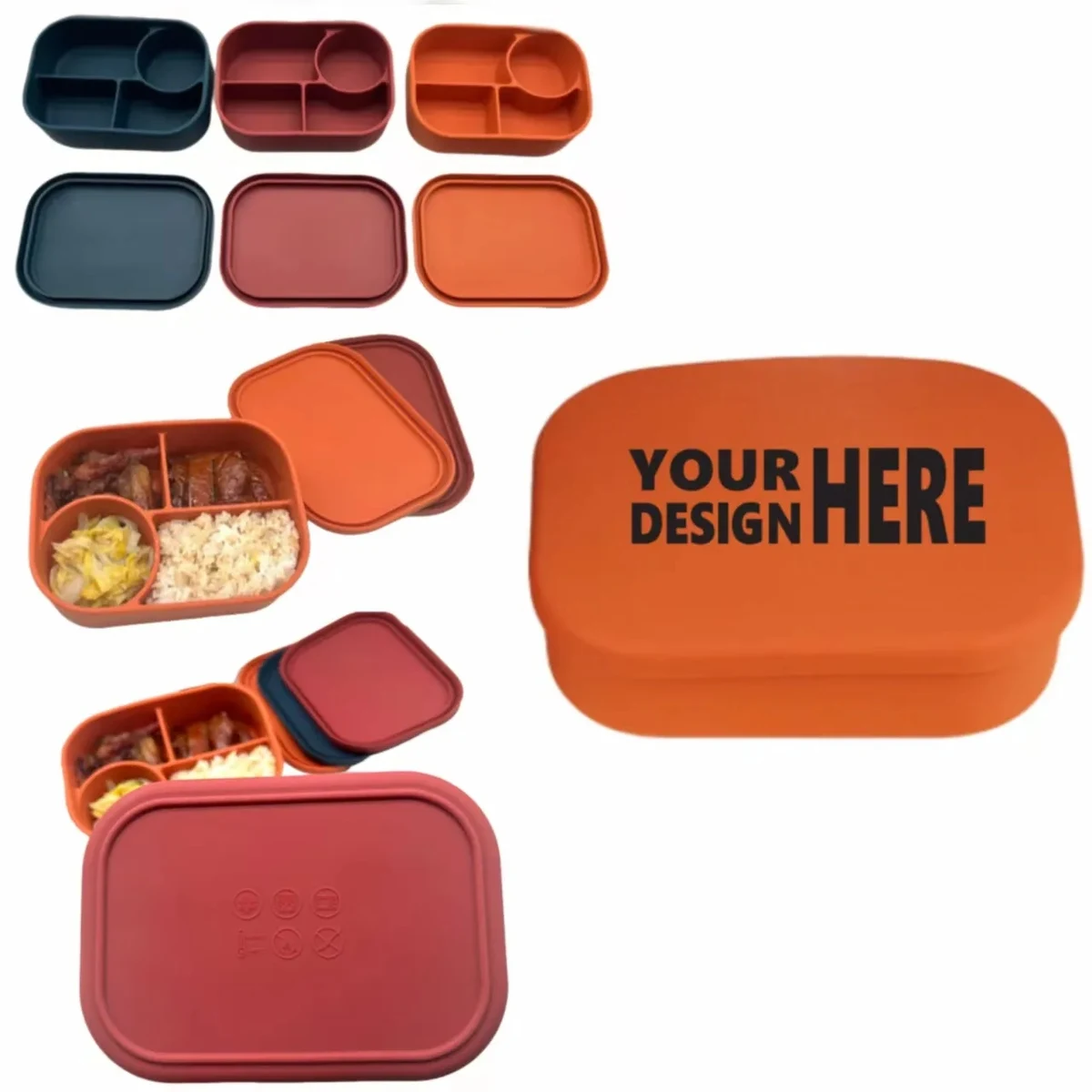 Food-grade Silicone Lunch Box 1