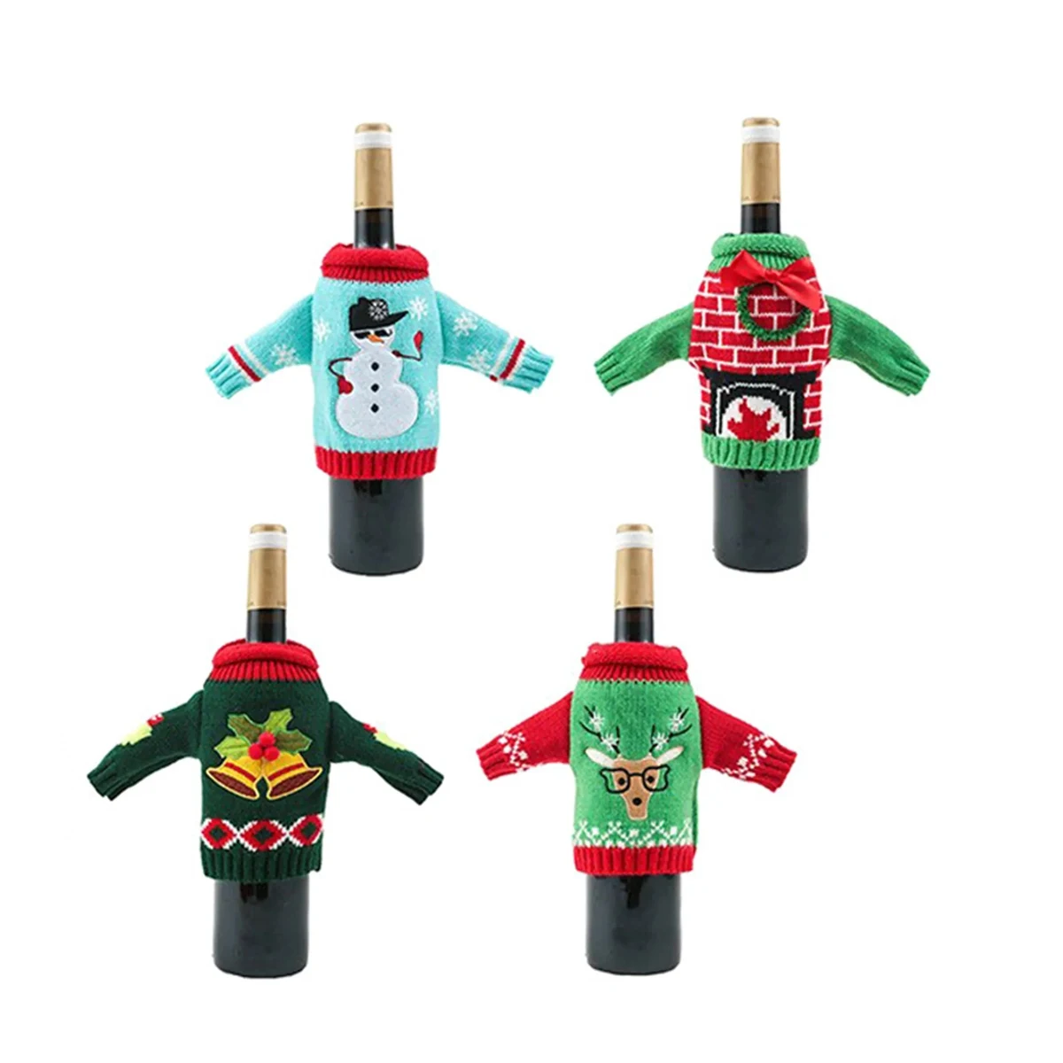 Christmas Wine Sweater All Knit 1