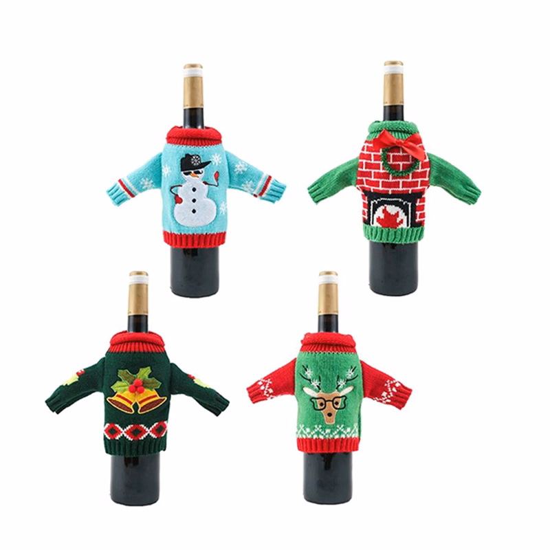 Christmas Wine Sweater All Knit