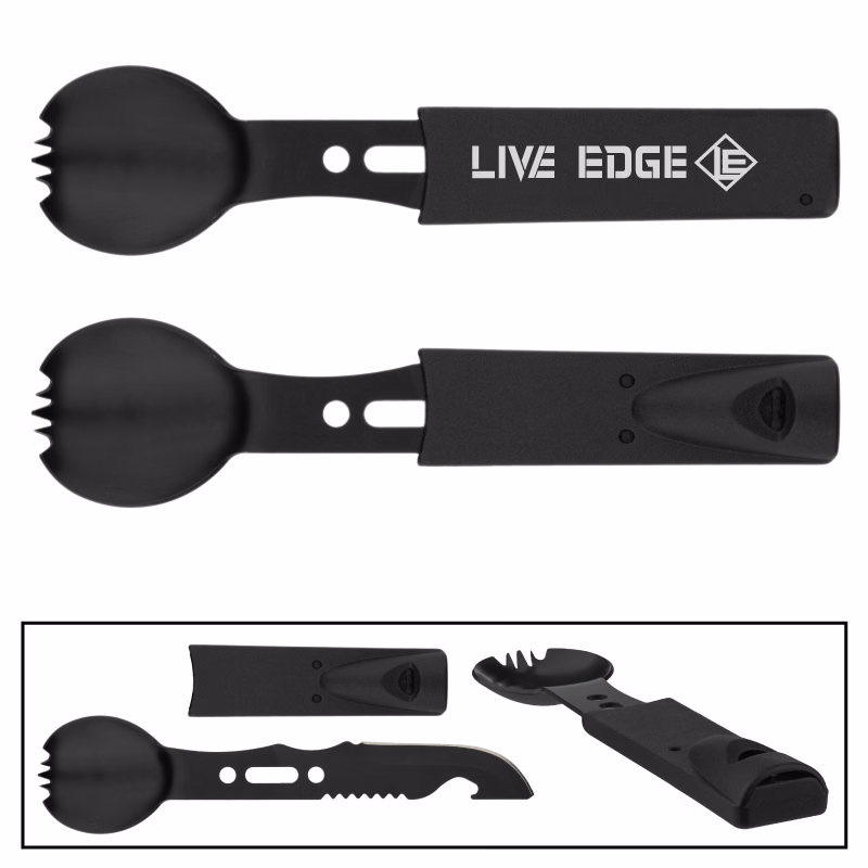 ON SALE! Outdoor Camping Tactical Multi-Tool Spork Knife