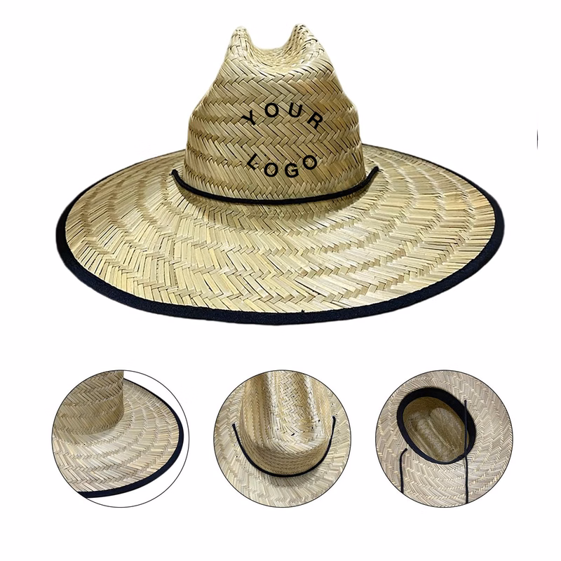 Classic Wide Brim Straw Hat for Summer Protection