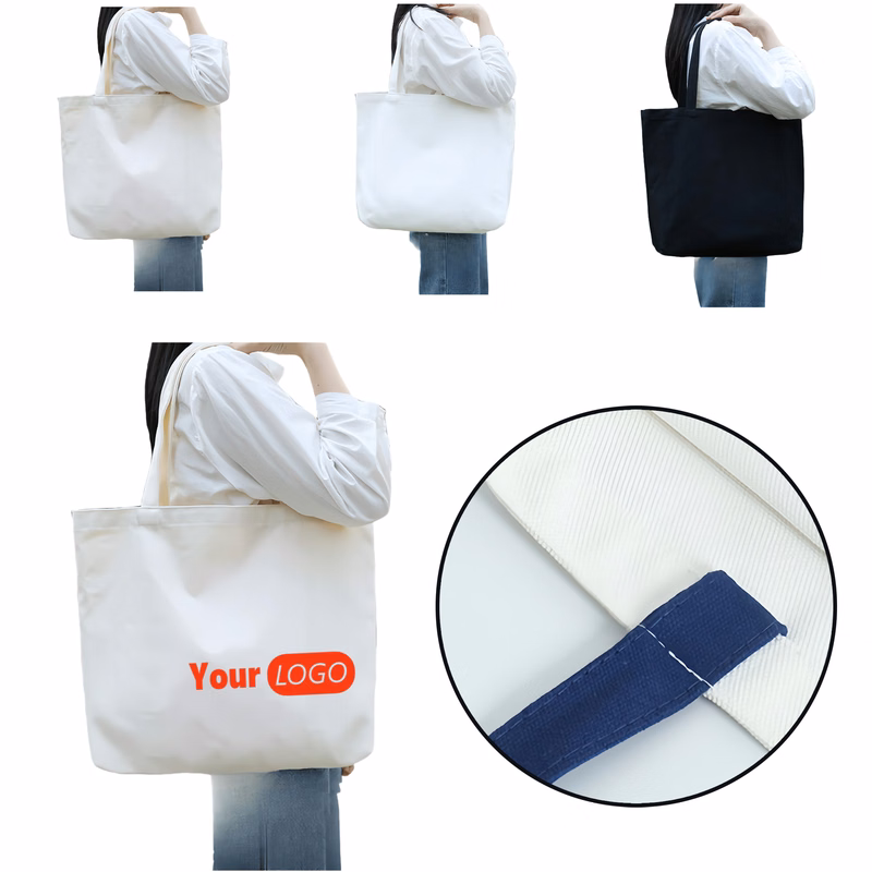 Horizontal Shoulder Canvas Bag