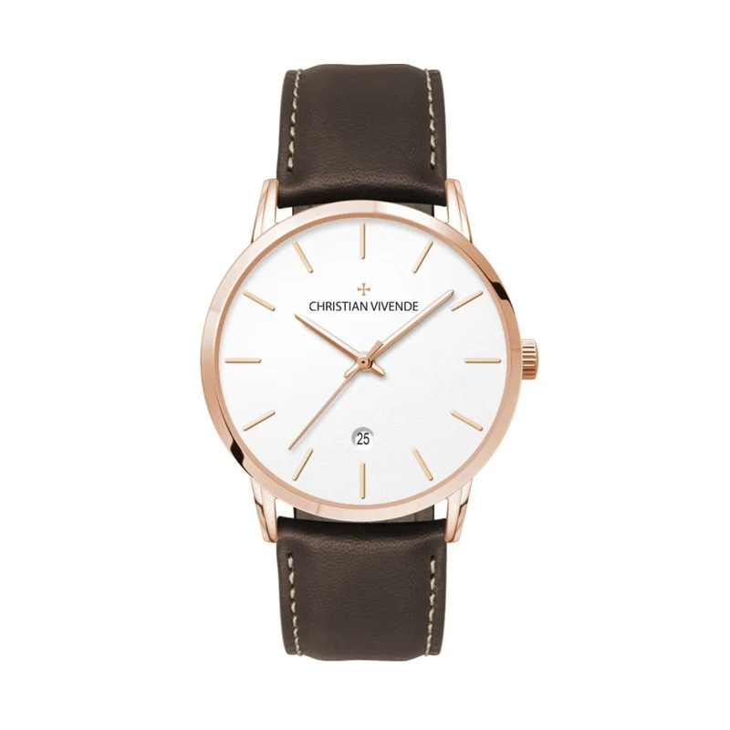 39MM, SS, SLIM RG CASE, 3-HAND MVT 1