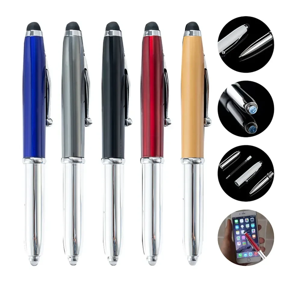 Multifunctional LED Ballpoint Pen With Stylus 1