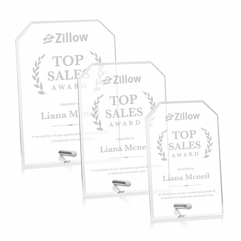 Polaris Clipped Rectangle Award - Silver