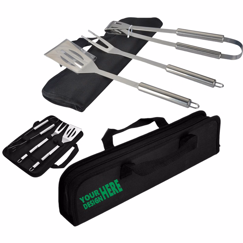 Grill Master's 3PC Stainless Steel BBQ Kit