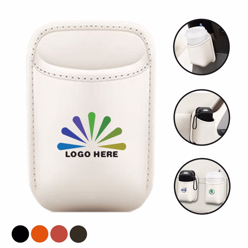 Car Leather Door Cup Holder