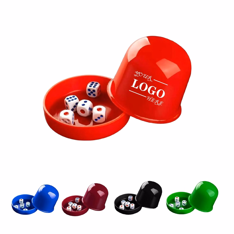 MOQ 10 pcs Table Game Dice Cup Set