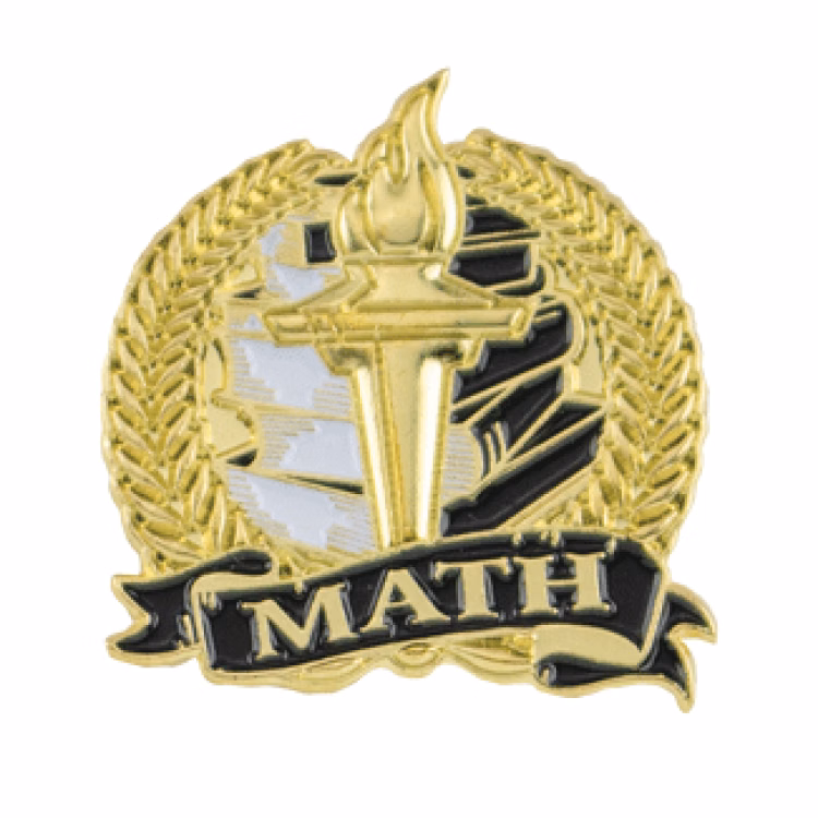 Academic Lapel Pin- Math (1-1/8")