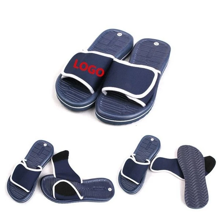 Men's Slippers with EVA Sole and Velcro Strap 1
