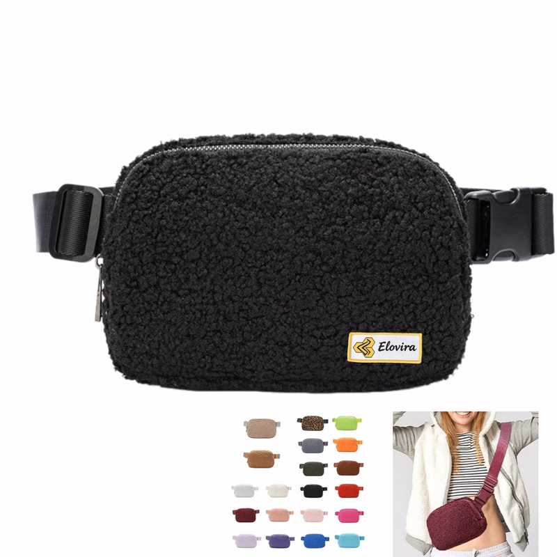 Soft Fuzzy Fleece Fanny Pack