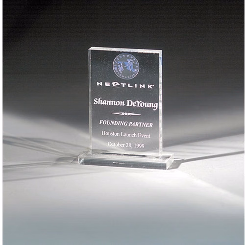 Acrylic Rectangle Award On Base