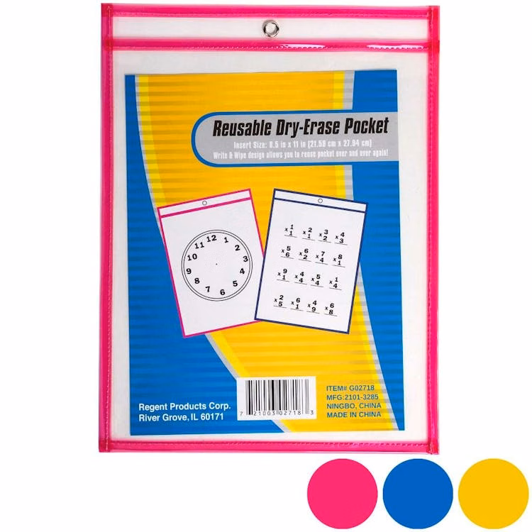 Dry Erase Pocket Inserts