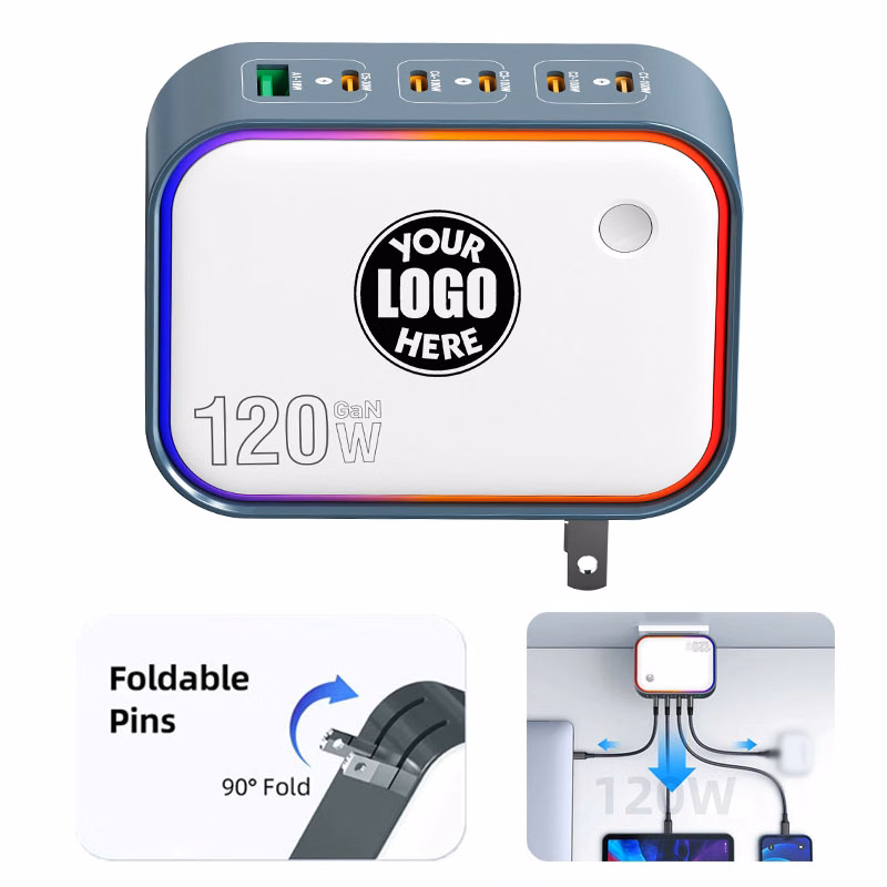 Custom 120W 7-In-1 USB Charging Station
