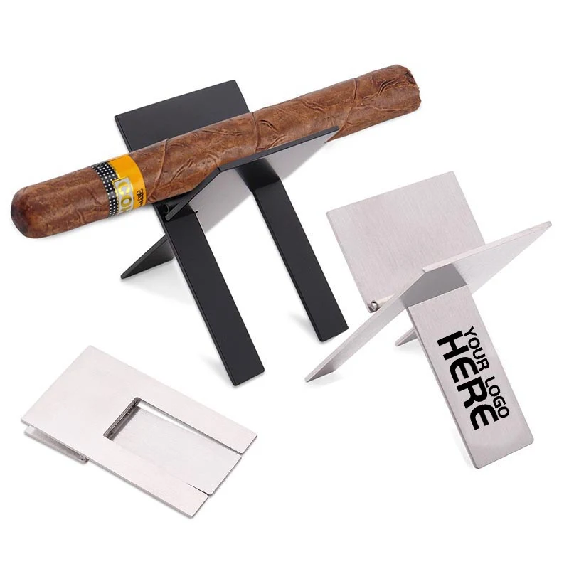 Foldable Cigar Holder With Leather Case 1