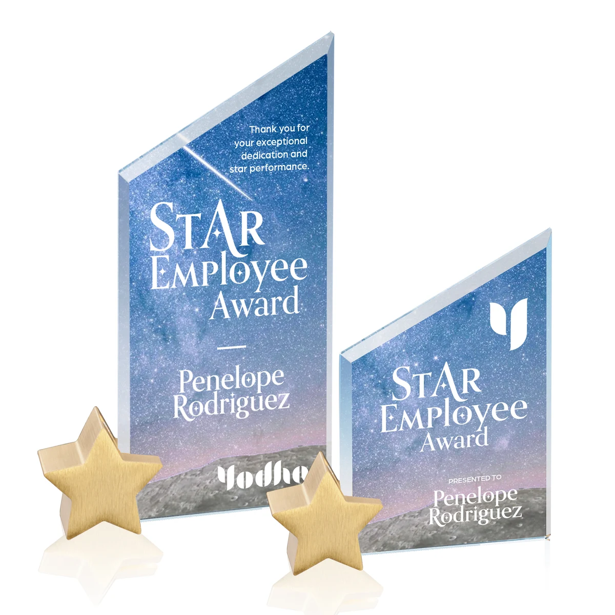 Cooper VividPrint™ Award - Starfire/Gold Star 1