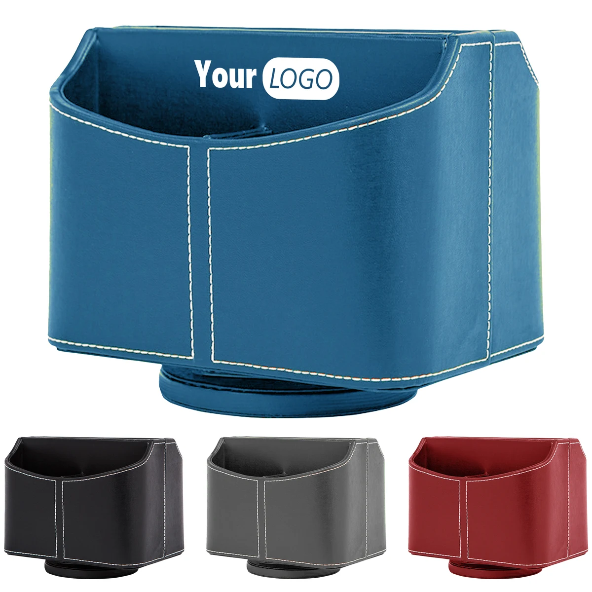 Leather Elegant Storage Box With Logo 1