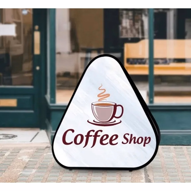 Triangle Pop Up Banner  (3.94 Ft x 4 Ft)