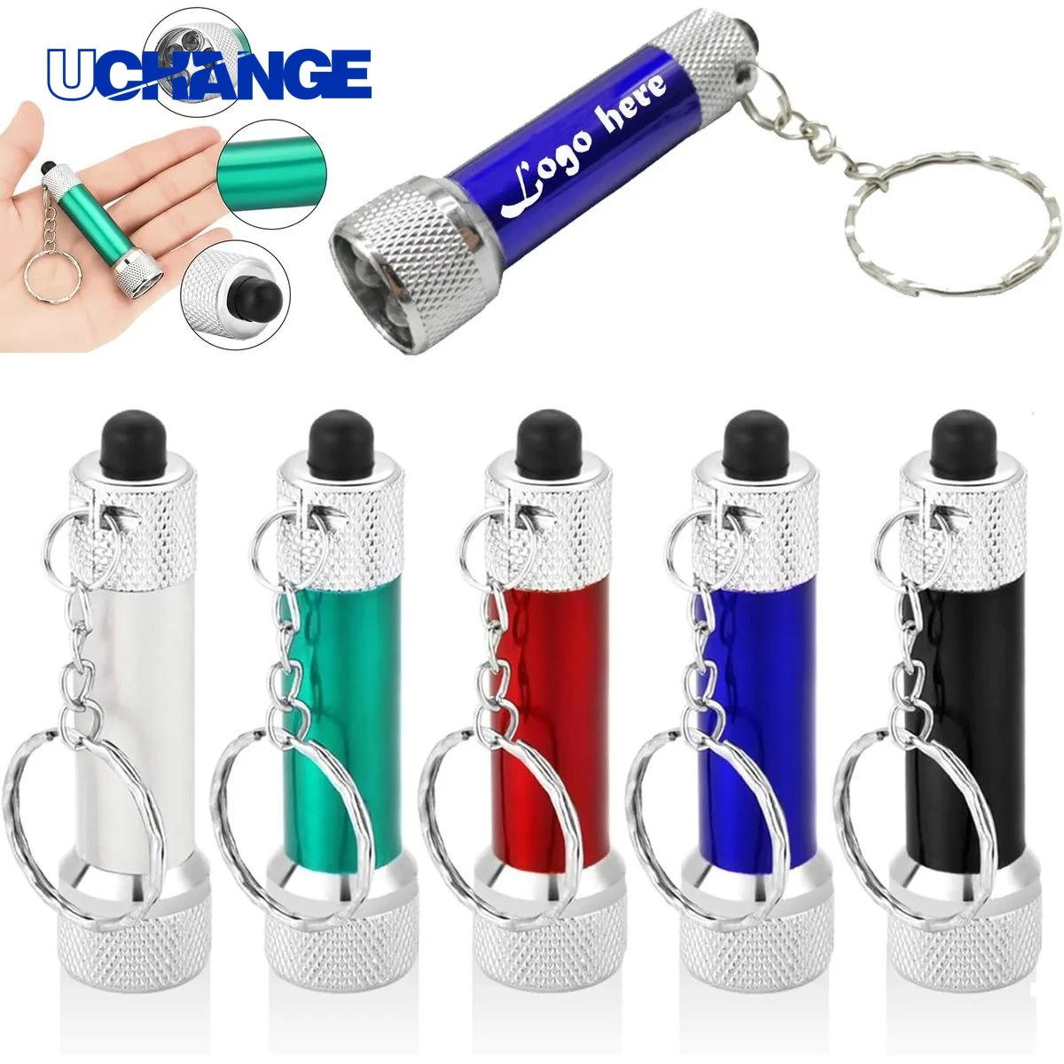 Mini 5-Bulb LED Flashlight Keychain 1