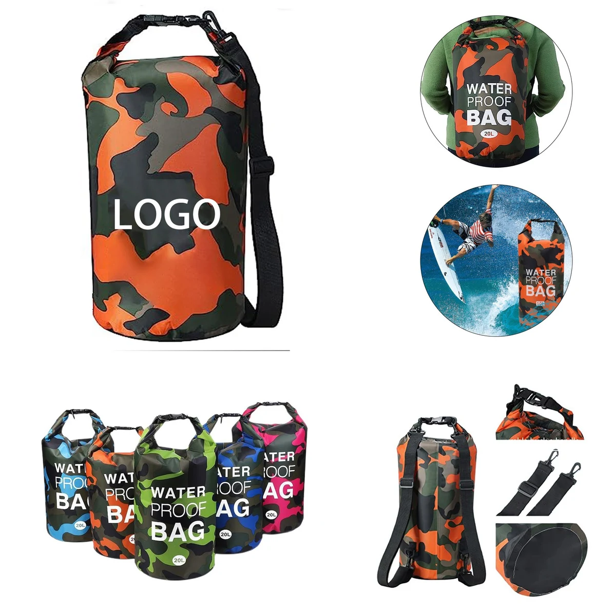 10L Heavy Duty PVC Dry Bag for Camping, Hiking, and Backpacking 1