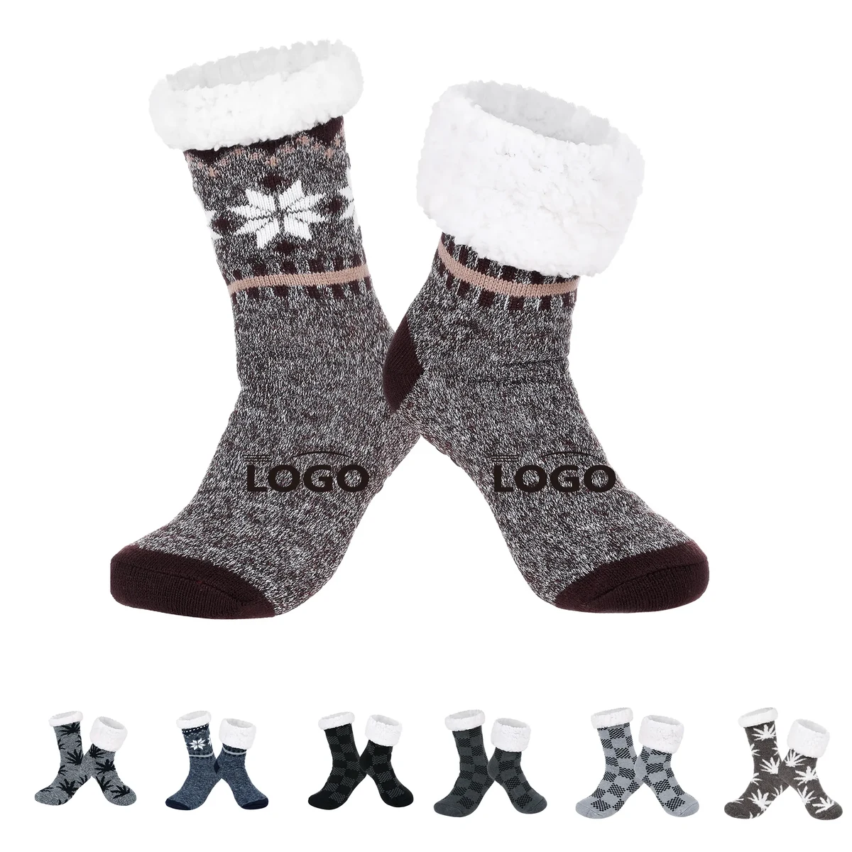 Fuzzy Slipper Socks 1
