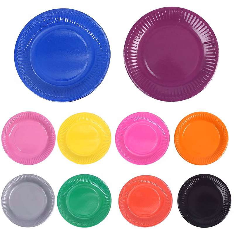Disposable Colorful Paper Plates