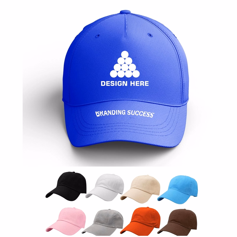 6 Panel Cotton Twill Baseball Cap