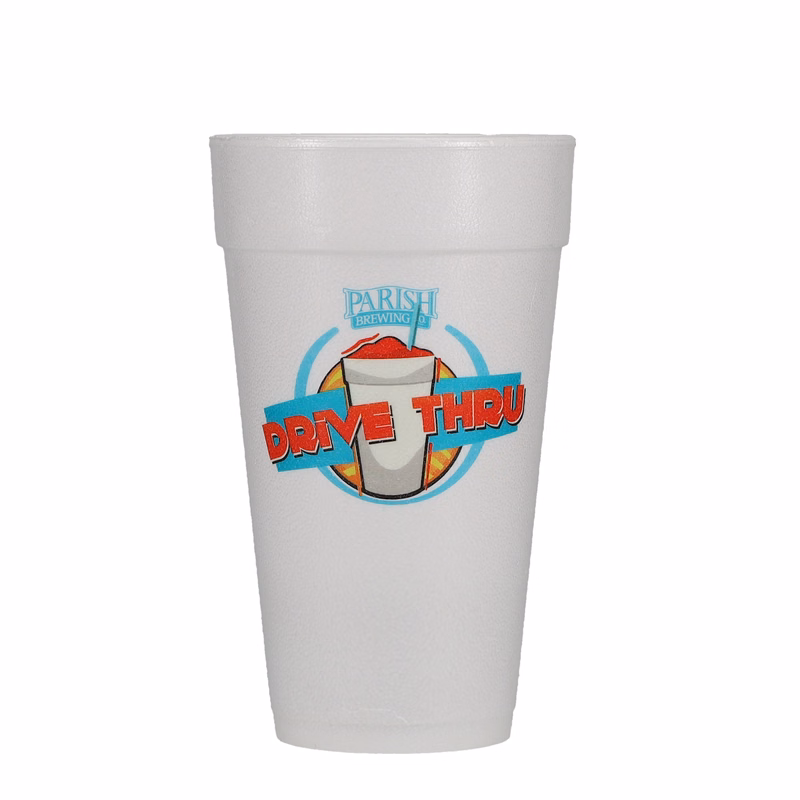 20 oz Foam Cup White Digital Print