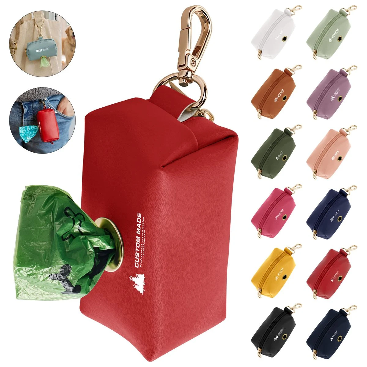 PU Doggy Waste Bag Dispenser 1