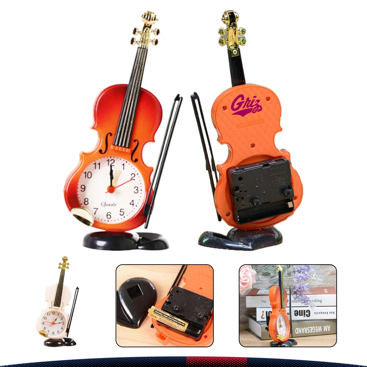 Mini Violin Alarm Clock 1