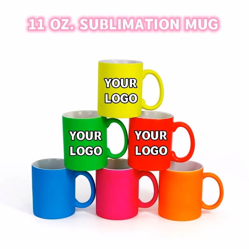 Fluorescence Coffee Mug 11 oz Ceramic Sublimated Cups