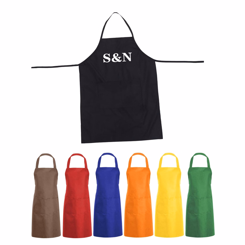 Restaurant Kitchen Cooking Apron Polyester Fabric