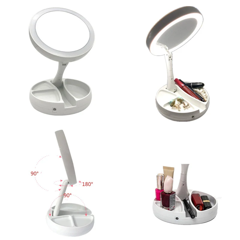 Portable Folding LED Make-up Mirror 1