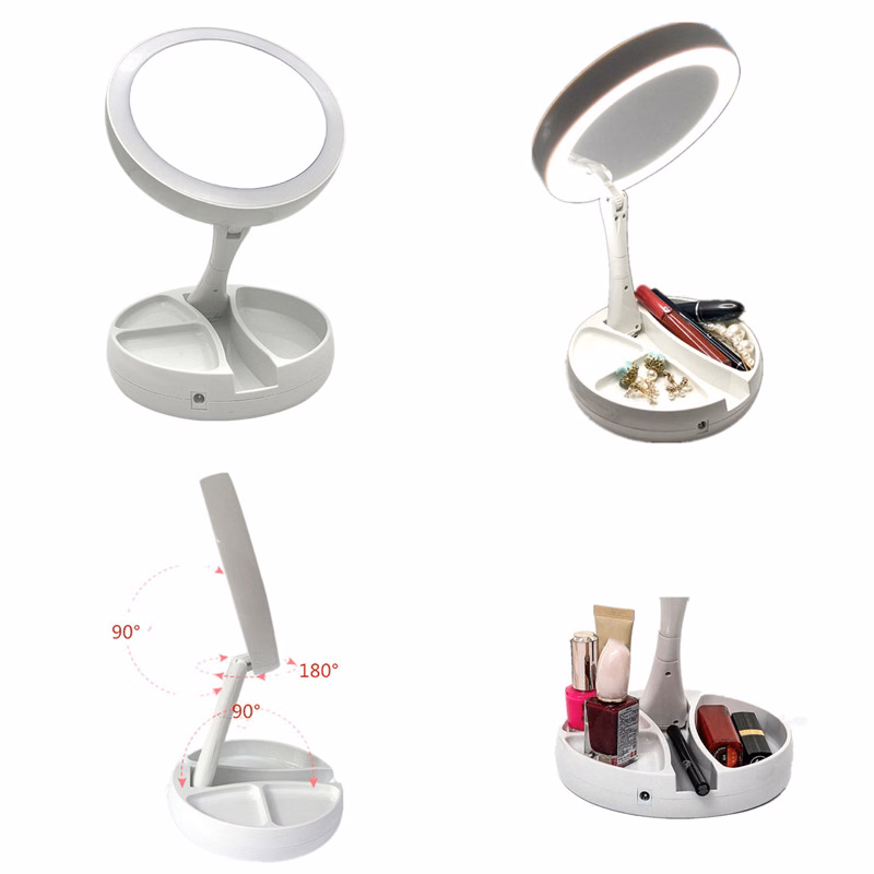 Portable Folding LED Make-up Mirror