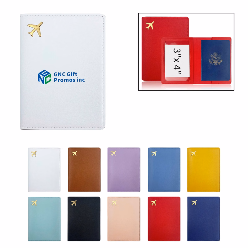 Passport Holder Gold-Stamped 5.5"x4.1"