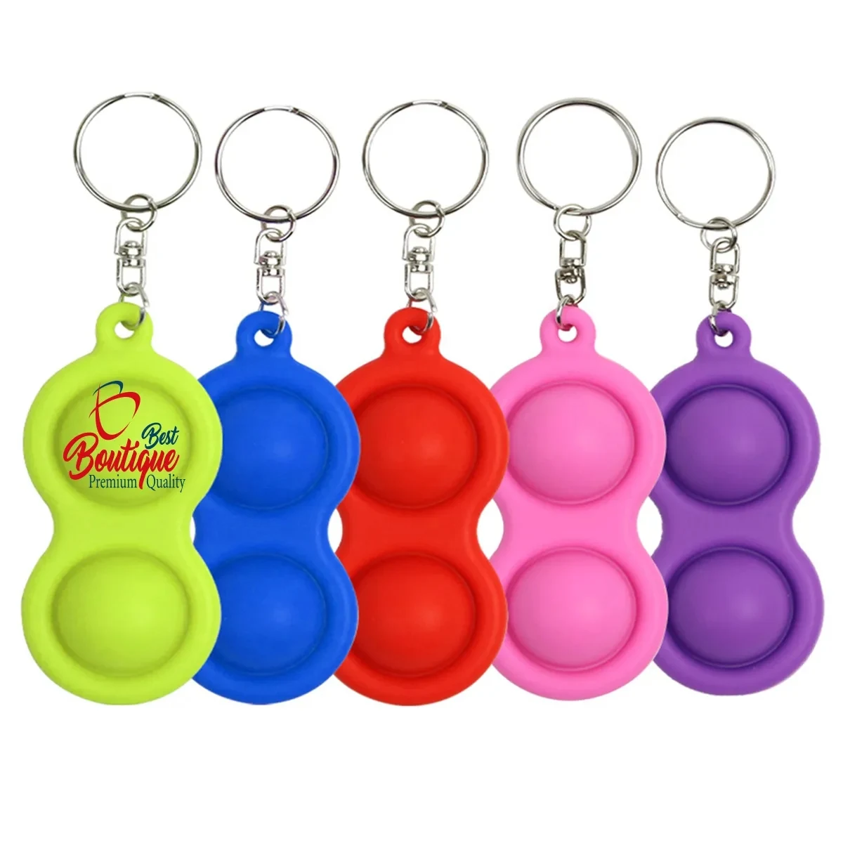 Simple Dimple Bubbles Keychain Fidget Stress Relief Toys 1