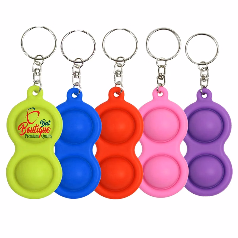 Simple Dimple Bubbles Keychain Fidget Stress Relief Toys