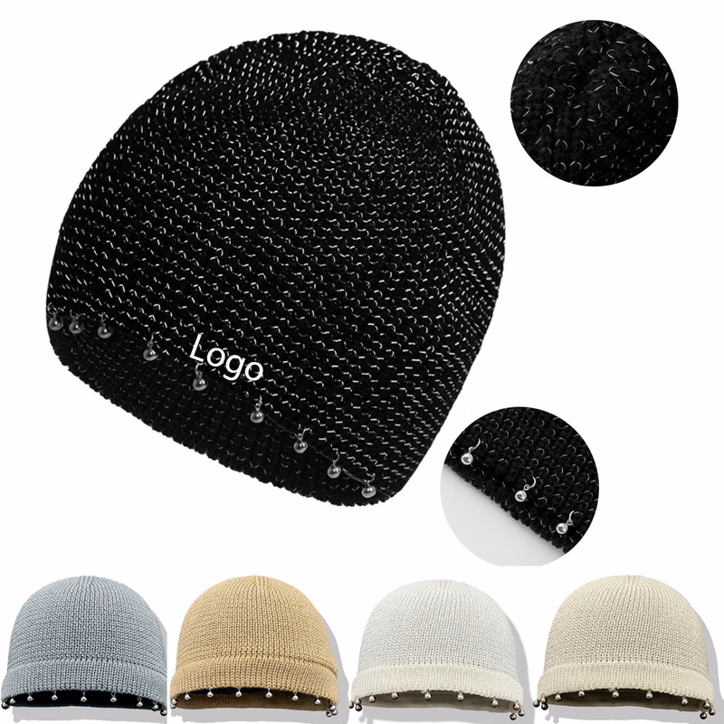 Chill Beaded Beanie Cold Weather Skull Cap