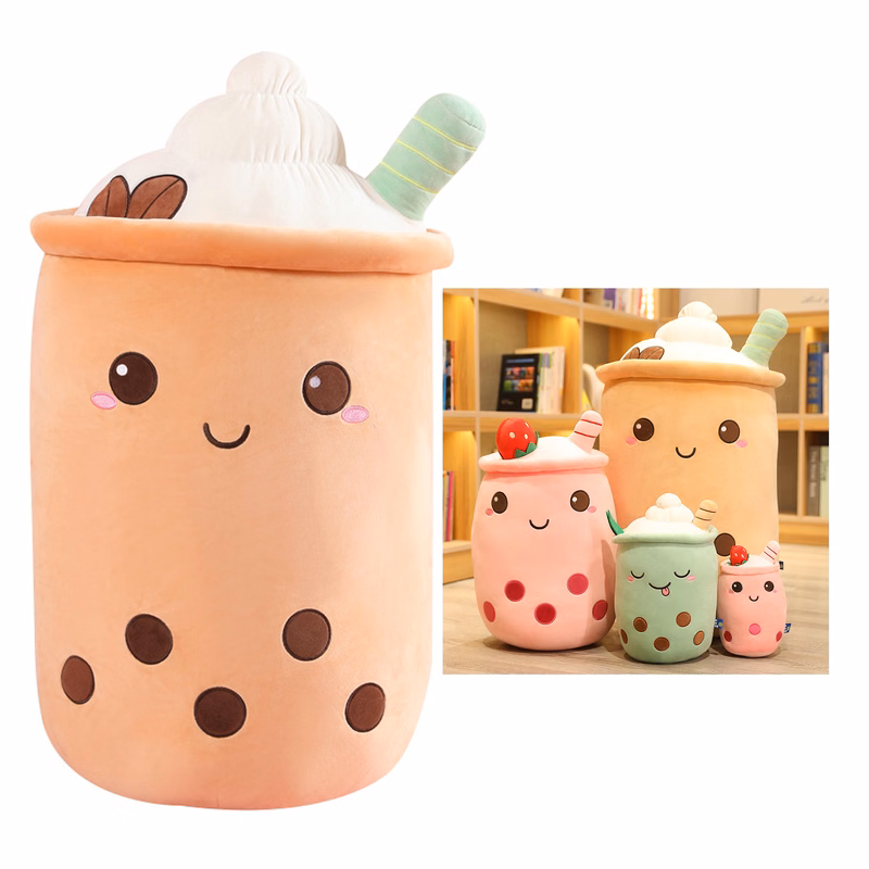 Boba Plush Bubble Tea Plushie Stuffed Pillow Toy