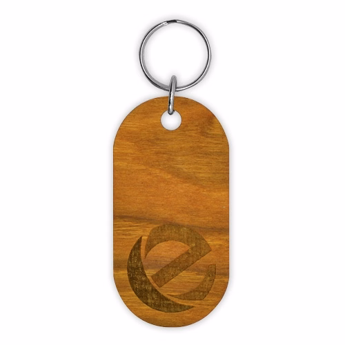 Wood Custom Key Tag (1-5 Sq. Inches)