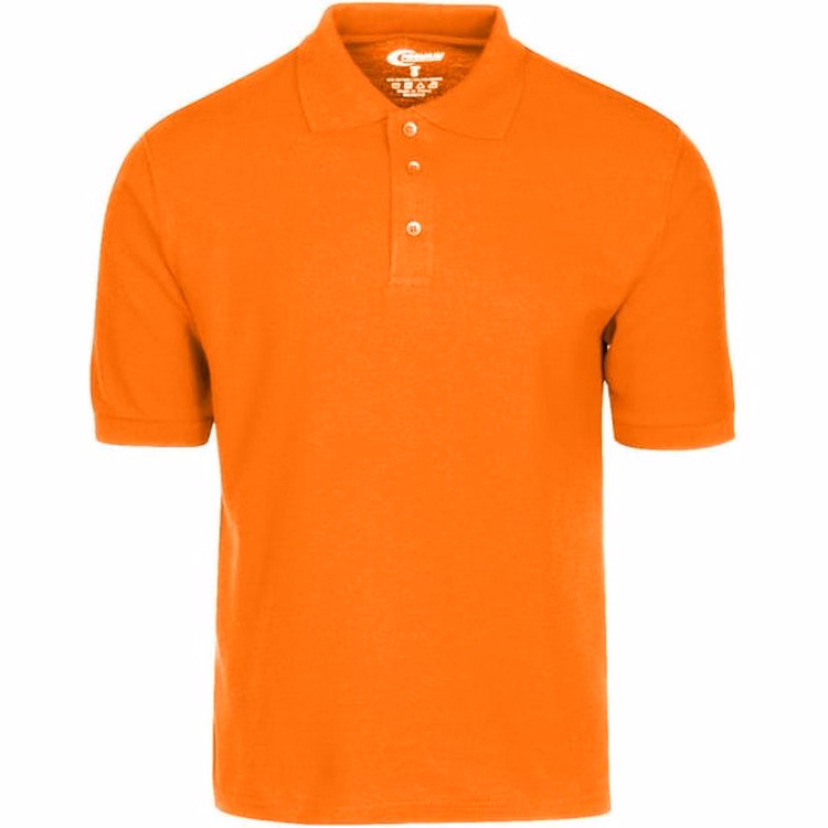 Men's Polo Shirts - Orange Size Small