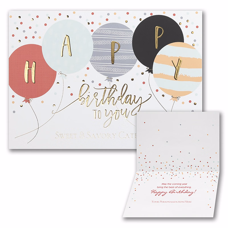 Birthday Festivities Folder Card