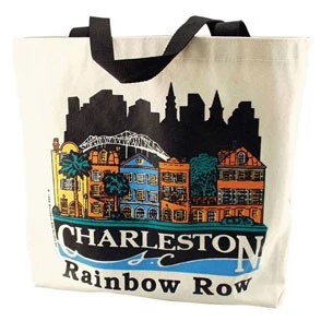 Natural Canvas Tote w/Gusset (13"x14"x3"), custom tote bag with logo imprint 1