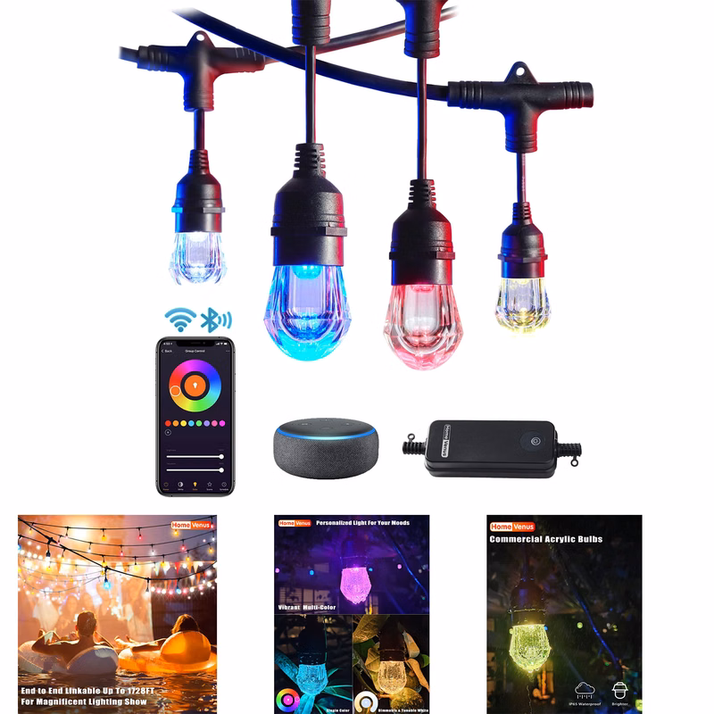 Smart Outdoor String Lights