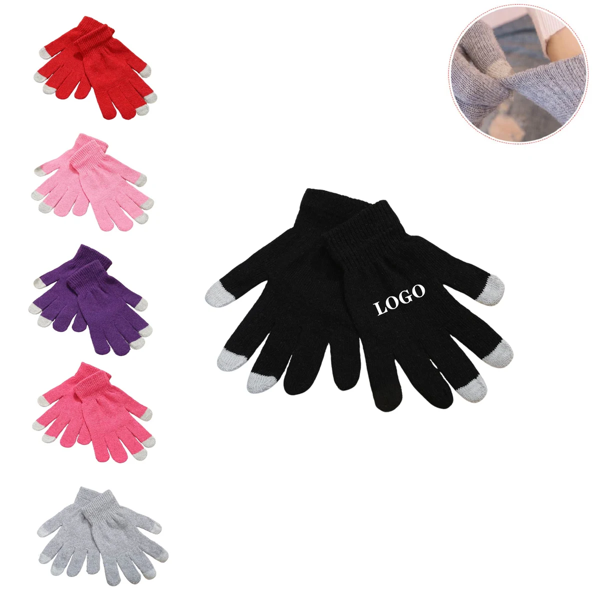 MOQ 10 pcs Thermal Knitted Gloves 1
