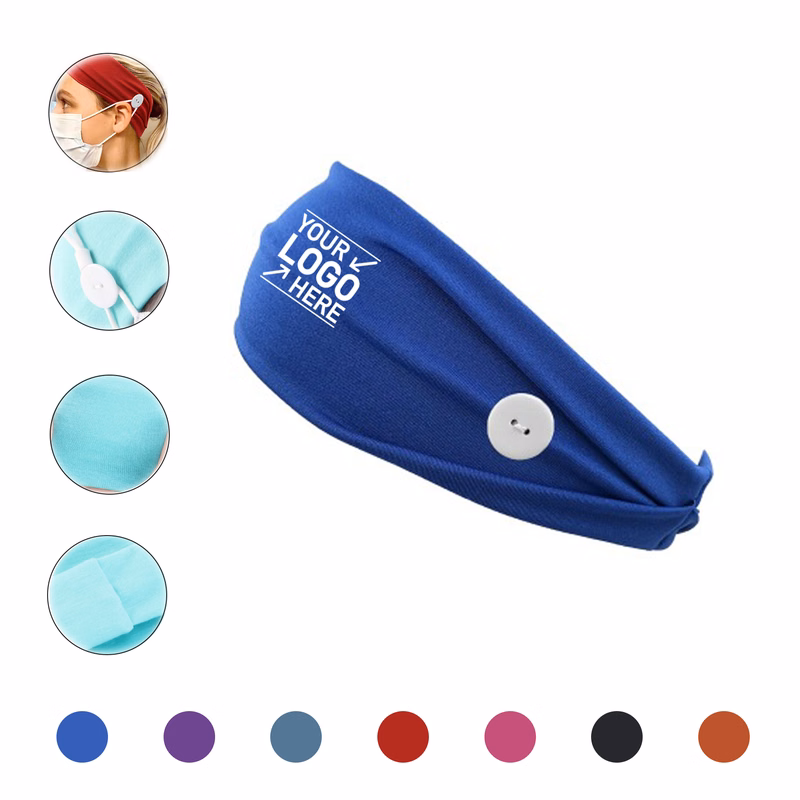 Anti-tight Button Elastic Headband