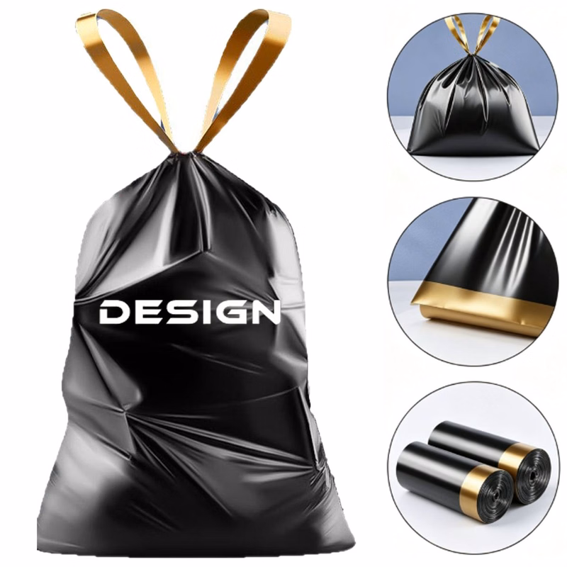 Handheld Black Garbage Bag
