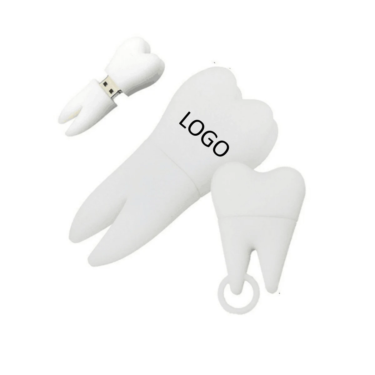 Simulated tooth shaped flash drive 1